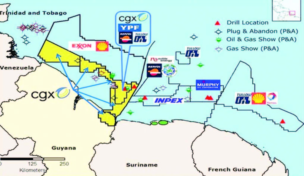 Guyana Oil Blocks Map