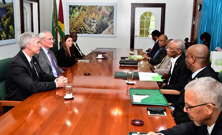 Guyana President stresses transparency, accountability in meeting with ExxonMobil CEO