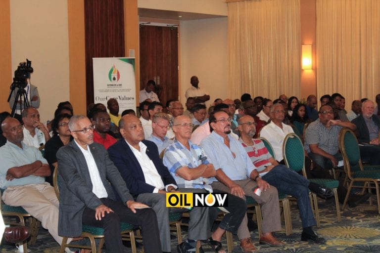 African oil expert delivers presentation to packed audience in Georgetown