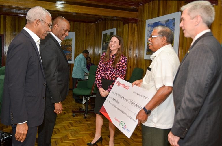 Exxon, Hess and Nexen plug US$50,000 into Guyana Hurricane relief efforts