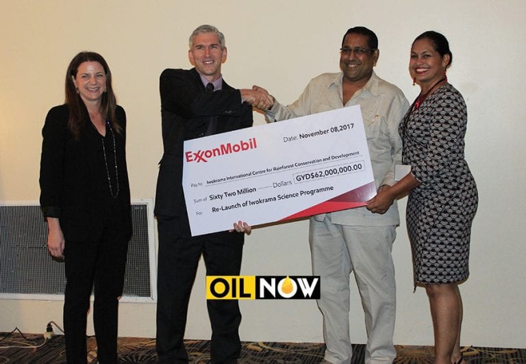 ‘Iwokrama collaboration fits with our core value of science, protecting the environment’ – Exxon