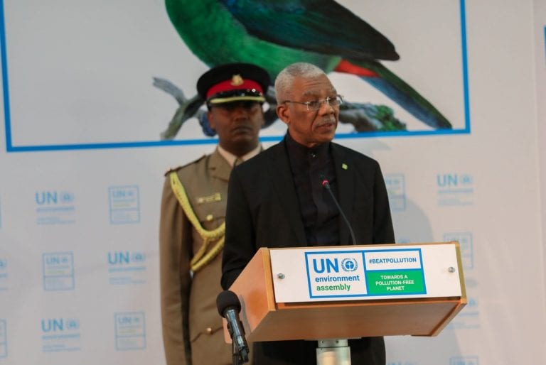 Guyana President stresses ‘people before profits’ at UN meeting in Kenya