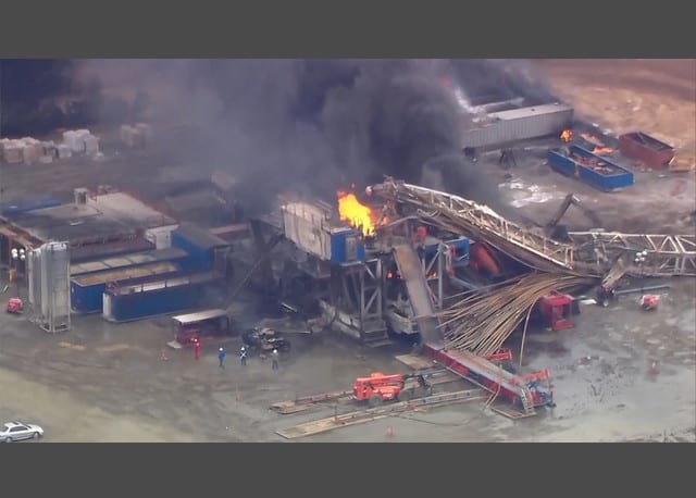 Five missing after Oklahoma oil and gas drilling site explosion