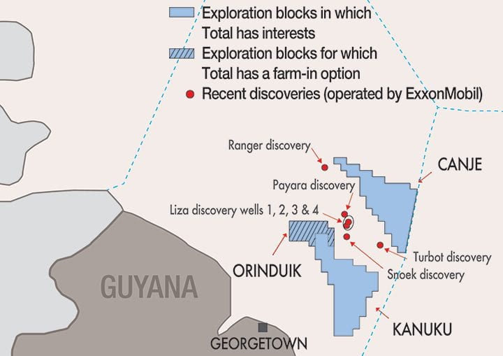 Total buys stakes in offshore Guyana blocks