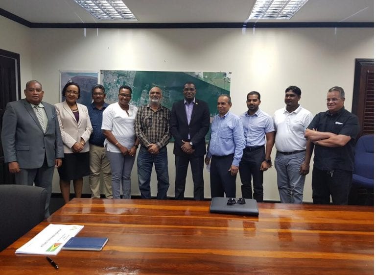 Guyana private sector officials discuss major projects with Public Infrastructure Minister