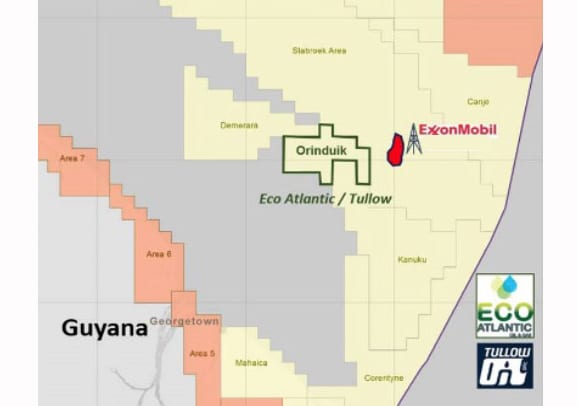 Eco-Atlantic encouraged by ExxonMobil’s 9th discovery close to its block offshore Guyana