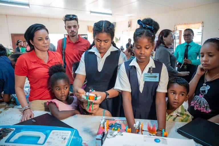 ExxonMobil Guyana continues support for reading & robotics; program launched in Lethem