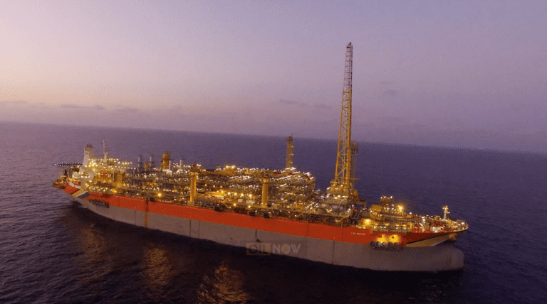 Guyana’s 1st floating oil complex moored in position for decades of oil production