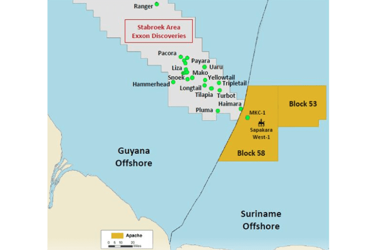 Apache second well offshore Suriname looking favourable