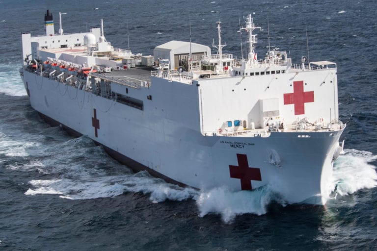 They used to be oil tankers. Now they’re hospital ships deployed to help during the coronavirus pandemic