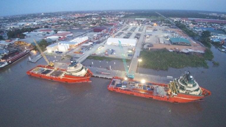 Growing ‘Armada of vessels’ offshore Guyana will require large shorebase support