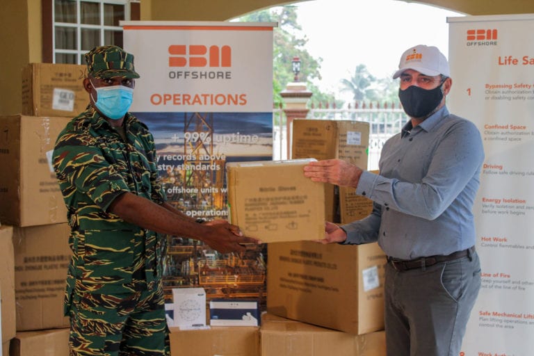 SBM Offshore donates 30,000 pieces of protective gear to CDC for COVID-19 response in Guyana