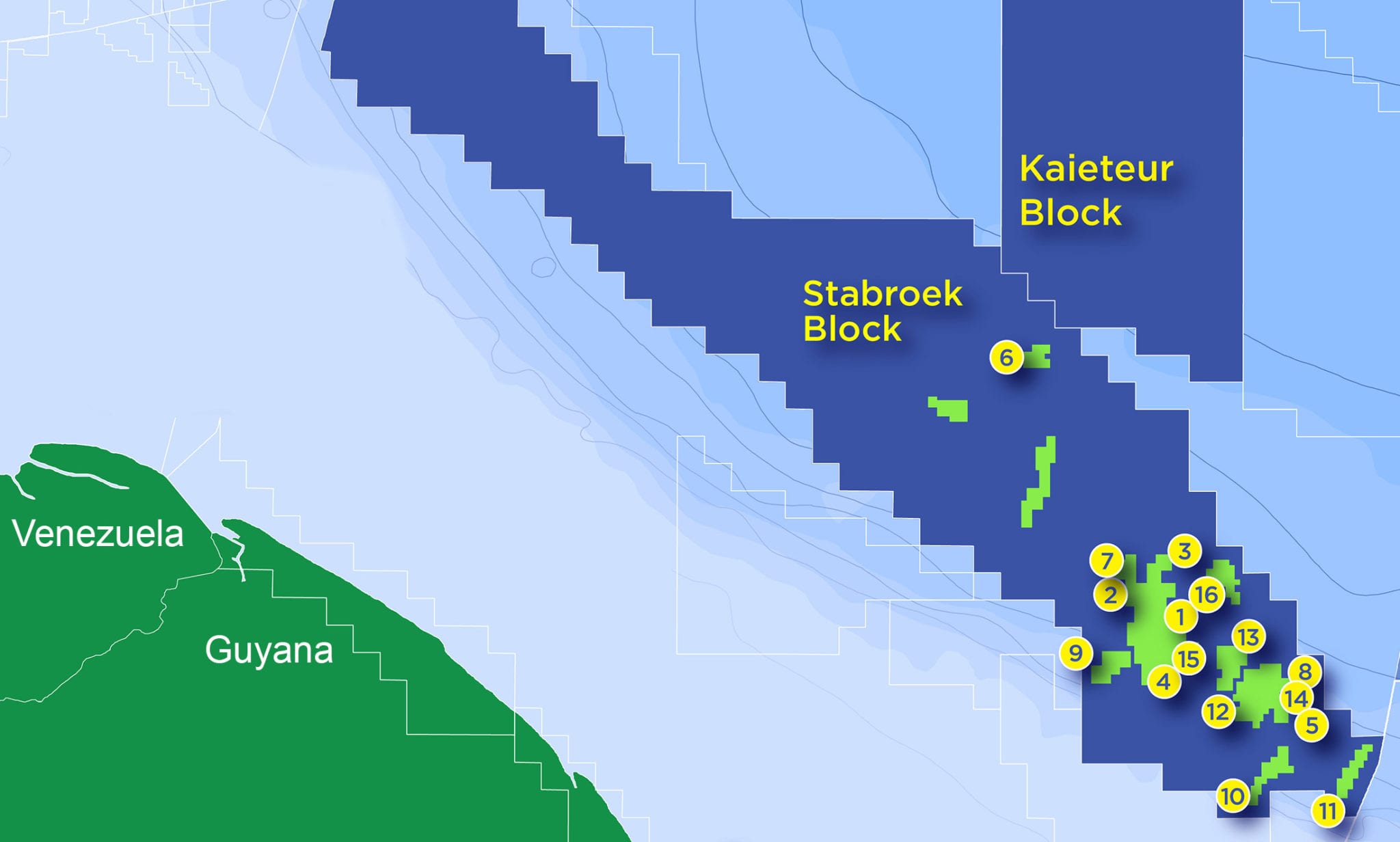 Guyana Oil Field Map