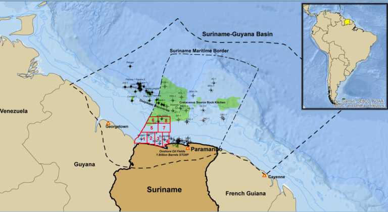 Staatsolie opens new bid round for 8 blocks offshore Suriname