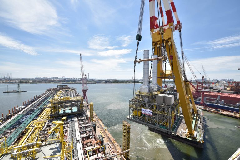Over 26,000 tons of topsides lifted for Guyana’s 2nd FPSO