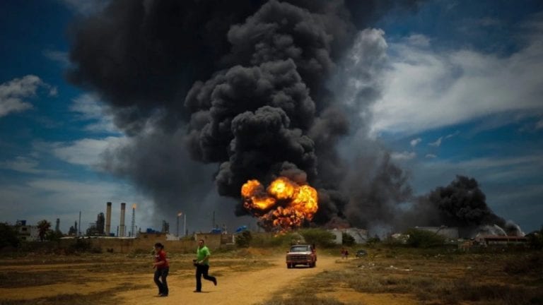 Huge explosion hits gas pipeline in Venezuela, minister blames it on attack