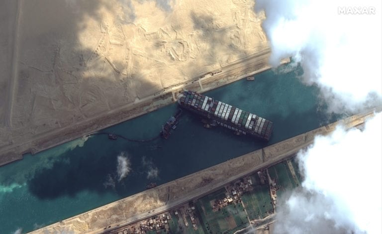 Suez Canal disruption pushes crude 4% higher