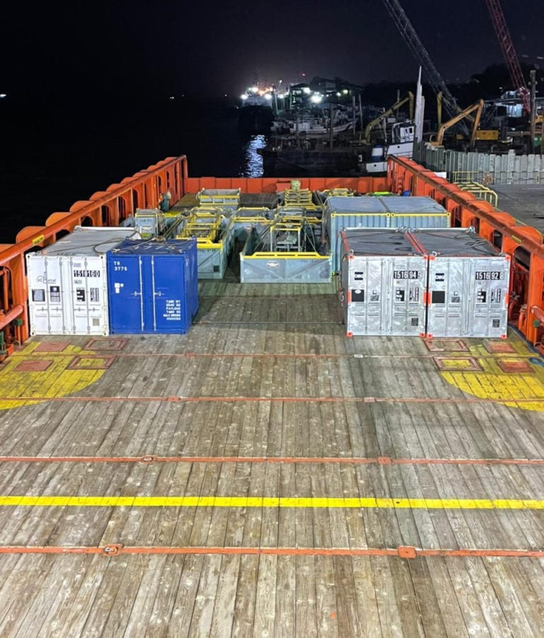 Flash gas compressor arrives offshore, experts on stand-by for reinstallation