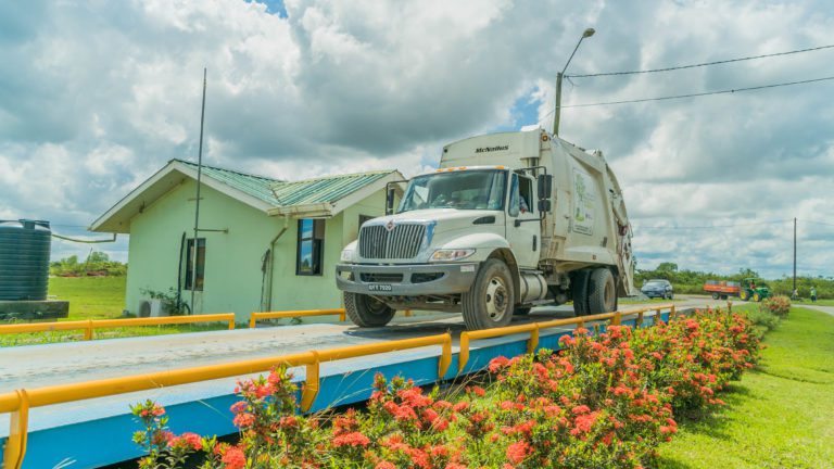 Exxon provides US$45,000 weighbridge scale to landfill facility in Guyana