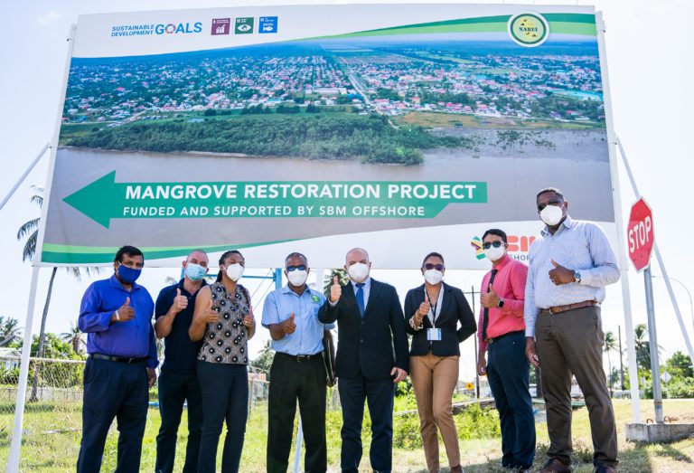 SBM Offshore launches mangrove restoration project in Guyana