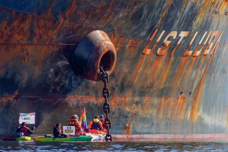 Norway arrests activists blocking tanker delivering oil to an Exxon terminal