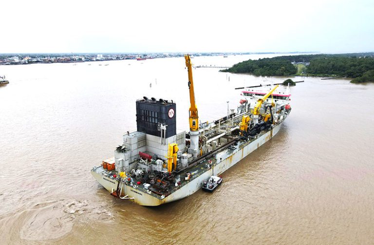 Demerara channel now cleared for larger vessels as VEHSI project progresses