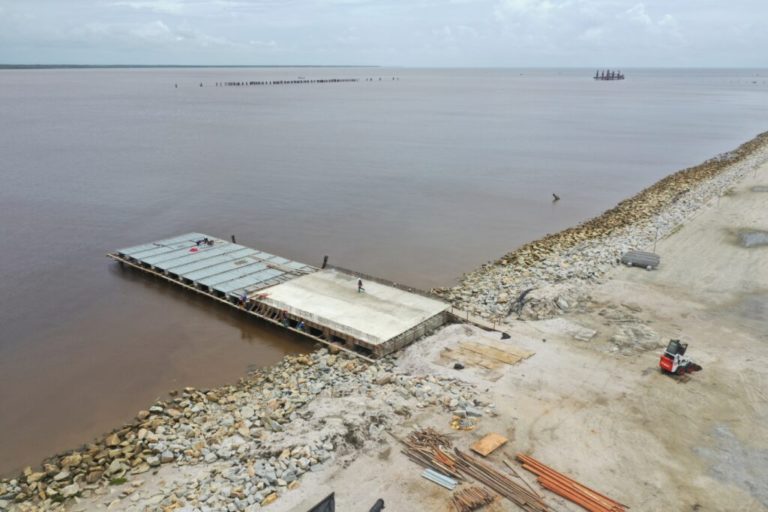 PHOTOS: CGX forging ahead with work on Berbice Deep Water Port