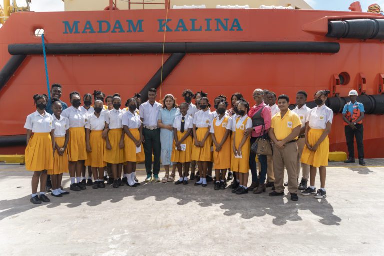 G-Boats’ newest tugs were named by Guyanese students