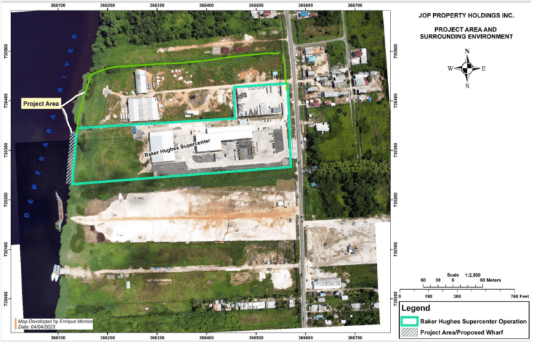 Guyanese company to build wharf at Land of Canaan, near Baker Hughes’ Supercenter