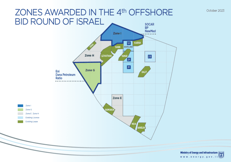 Eni and Kaieteur block operator Ratio win six gas blocks offshore Israel