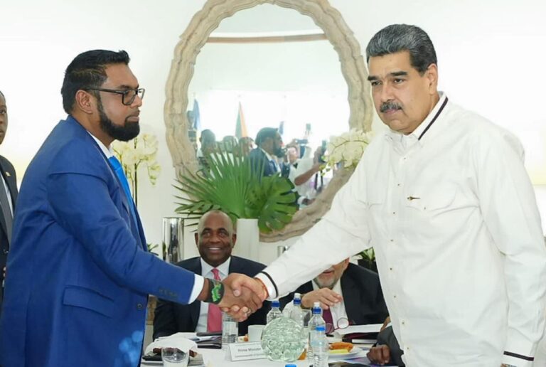 Guyana, Venezuela in joint declaration for peace in the region