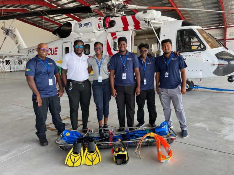 Six Guyanese selected for aviation security roles with Omni Helicopters