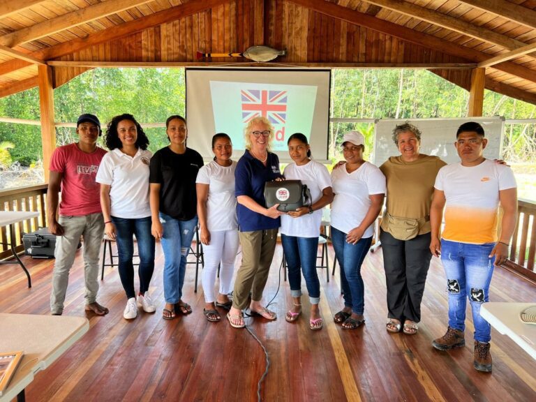 UK donates drone to GMCS, empowering indigenous youth to protect mangroves in Barima Mora Passage
