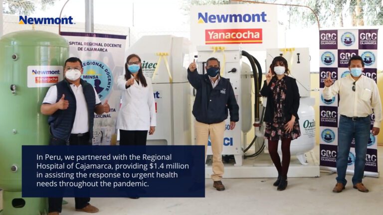 Newmont Completes $20 Million Global Community Support Fund, Partnering with Communities for Greater Resilience Post-Pandemic