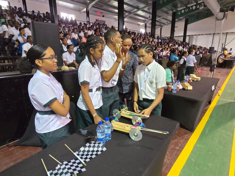 Over 600 students converge at National Sports Hall for SBM Offshore Guyana’s Mousetrap Competition 