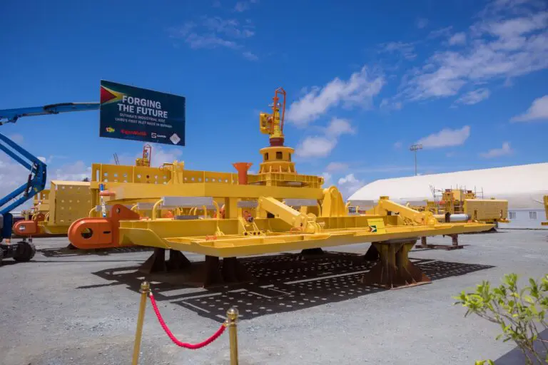 Saipem manufactures first subsea structure of its kind in Guyana for Exxon’s Uaru project