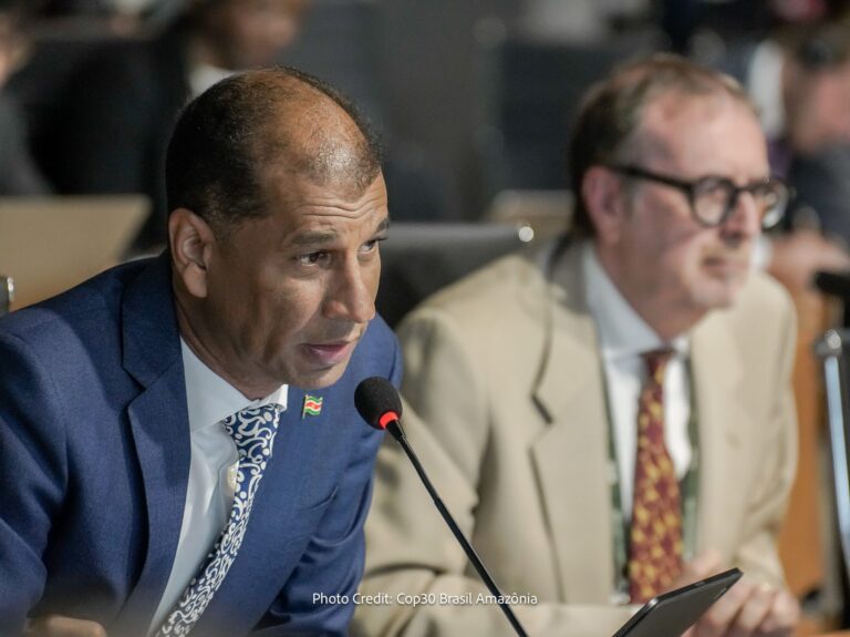 Minister Brunings underscores Suriname’s green leadership at Pre-COP30