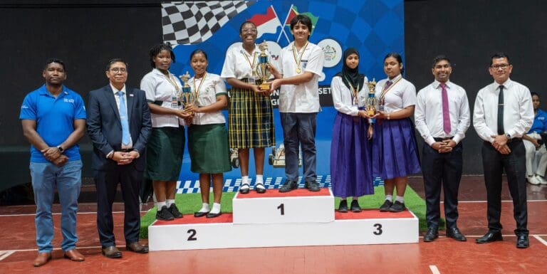 Abram Zuil, St. Rose’s High, Marian Academy top Guyana-Monaco Mousetrap Car Grand Prix competition