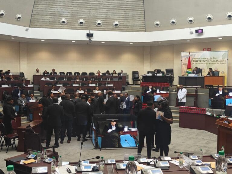 Guyana opposition stages protest in Parliament over MV Barima tragedy as House approves funding, passes bills